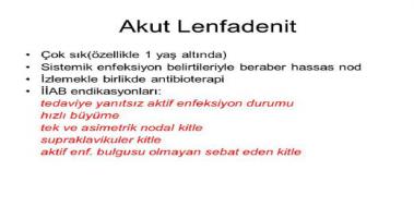 Akut Lenfadenit